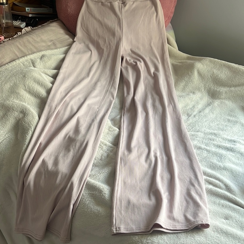 Long Pink Wide Pants